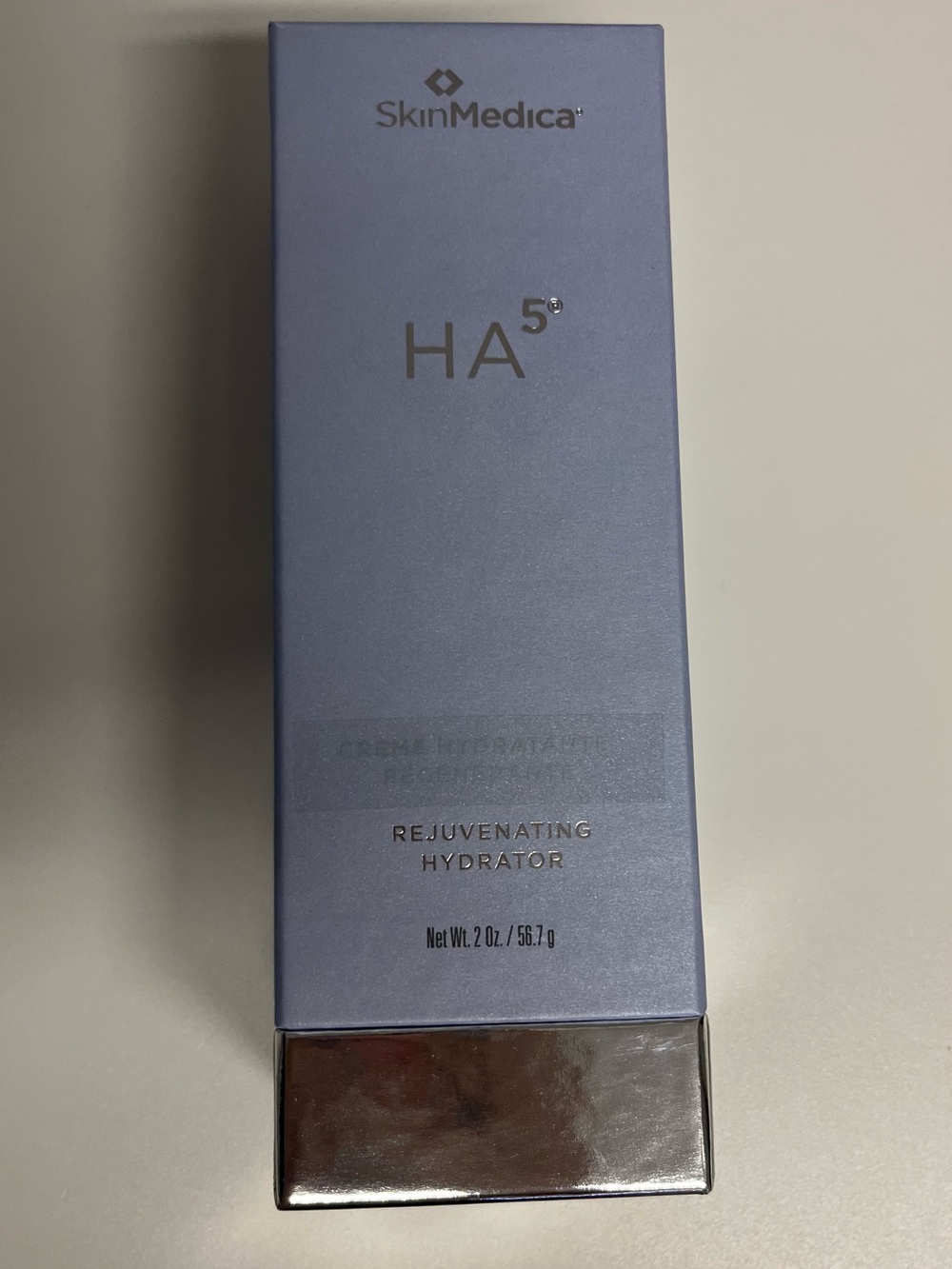 SkinMedica Silver Reflective Box with Barcode